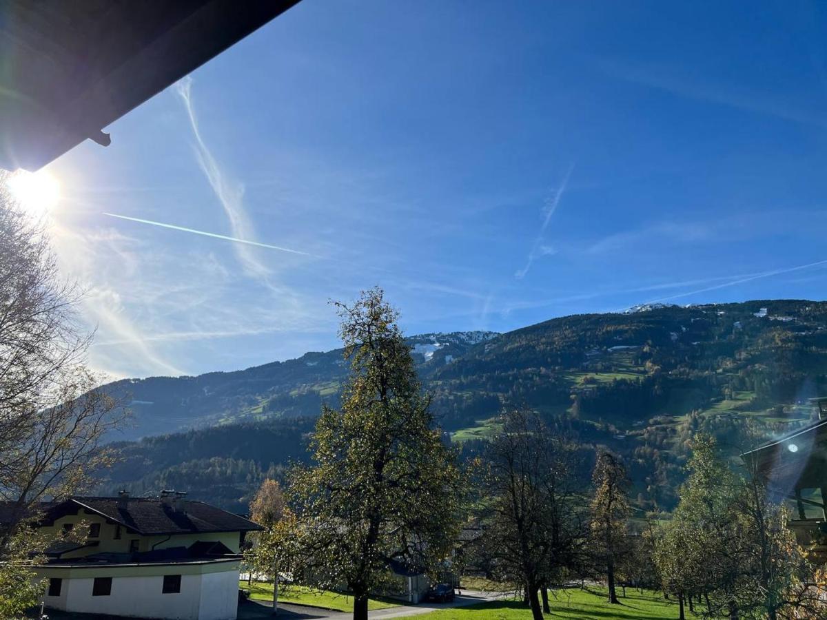 Ferienwohnung Platzhirsch Panorama View Balkon, Gartensauna, Garten, Grillplatz Stumm Eksteriør bilde