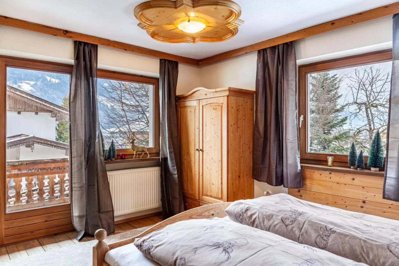 Ferienwohnung Platzhirsch Panorama View Balkon, Gartensauna, Garten, Grillplatz Stumm Eksteriør bilde