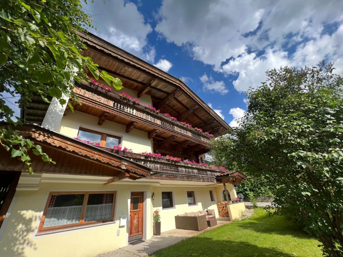 Ferienwohnung Platzhirsch Panorama View Balkon, Gartensauna, Garten, Grillplatz Stumm Eksteriør bilde