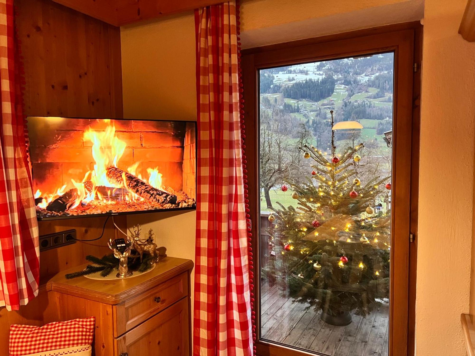 Ferienwohnung Platzhirsch Panorama View Balkon, Gartensauna, Garten, Grillplatz Stumm Eksteriør bilde